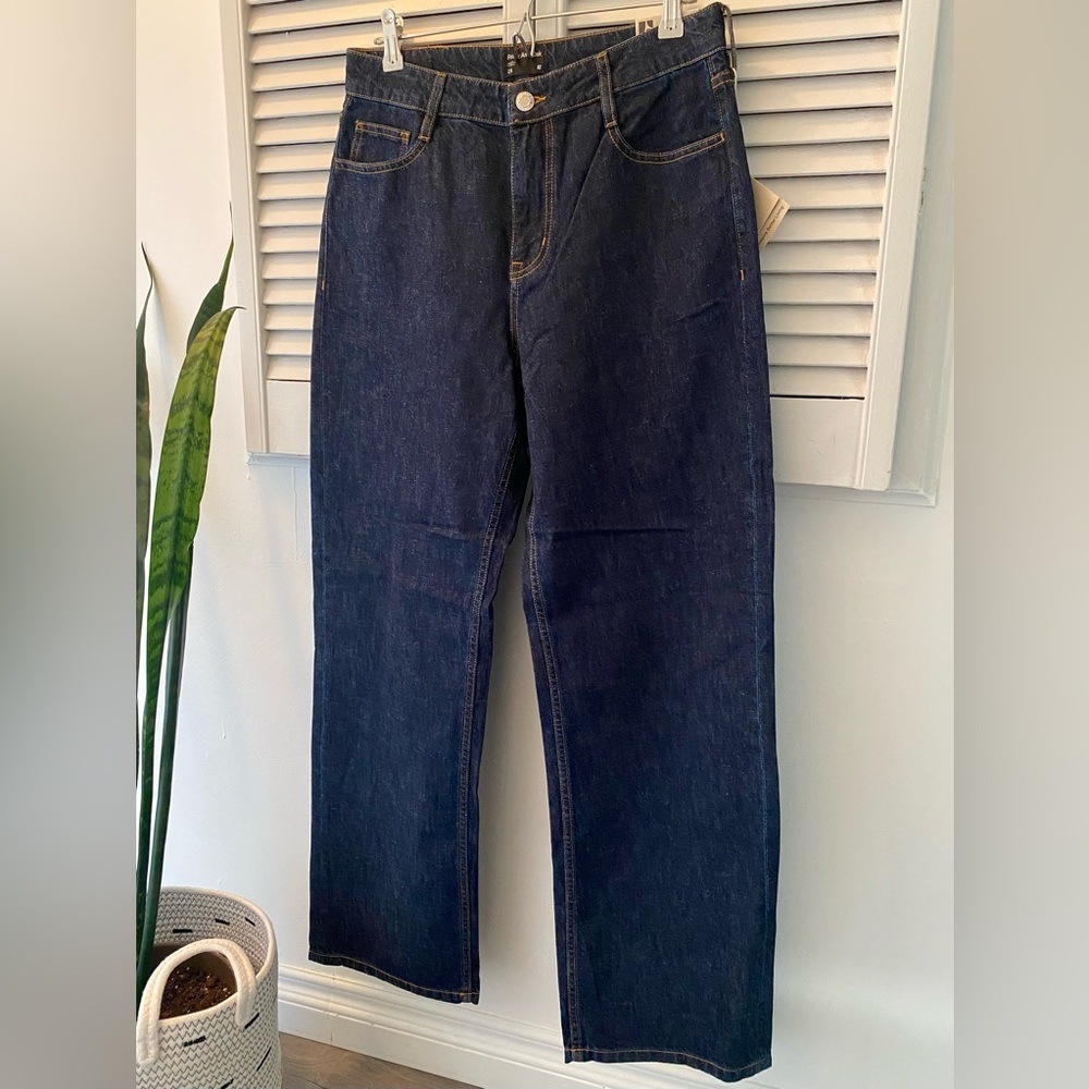 NWT Frank & Oak Dark Wash Loose Jean